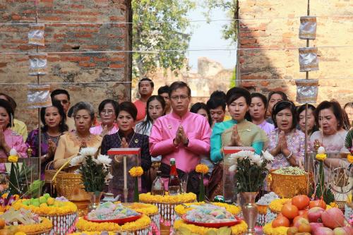 พิธีบวงสรวงเพื่อจัดการแสดงประวัติศาสตร์จินตนาการ งานแผ่นดินสมเด็จพระนารายณ์มหาราช ครั้งที่ ๓๑ ประจำปี ๒๕๖๑