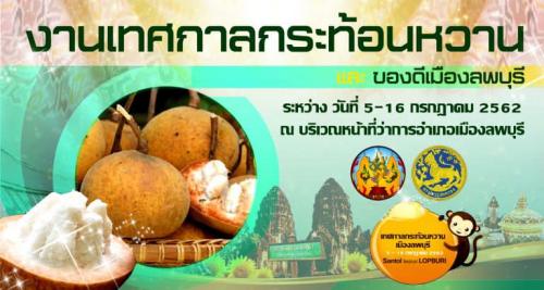 เทศกาลกระท้อนหวานและของดีเมืองลพบุรี ประจำปี 2562 